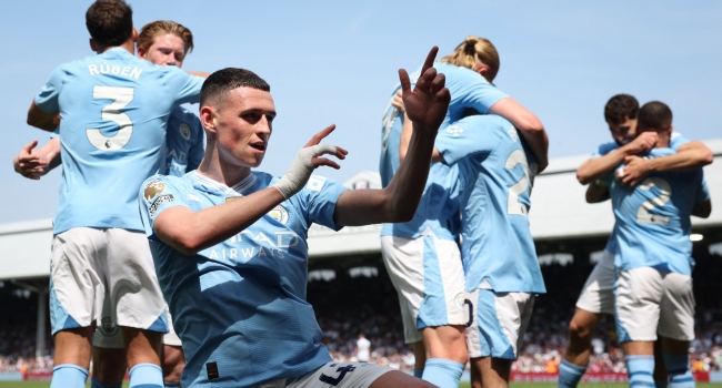 Rampant Man City Sink Fulham, Inch Closer To Fourth League Title In A Row