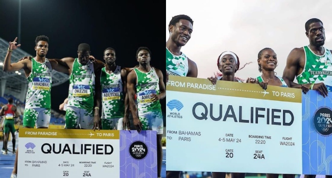 FULL LIST: Nigeria Among Teams For Paris Olympics Relay Events In Athletics