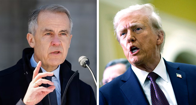 Mark Carney and Donald Trump