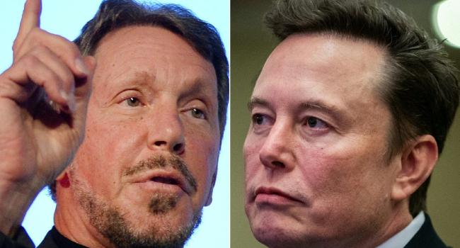 Larry Ellison and Elon Musk