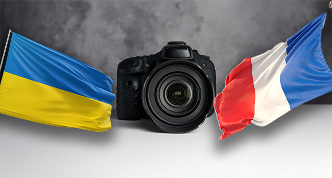 France and Ukraine flag