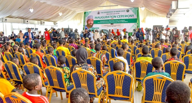 Gov Bago Receives 130 Rescued Students, Staff Of St. Mary’s Catholic School