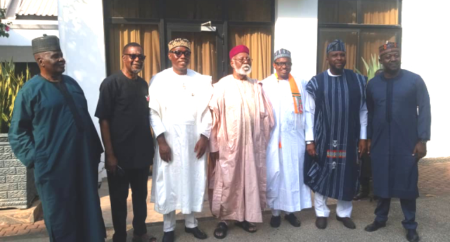SDP Leaders Visit IBB, Abdulsalami In Minna