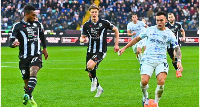 Martinez Fires Inter Six Points Clear, Napoli Squeeze Past Sassuolo