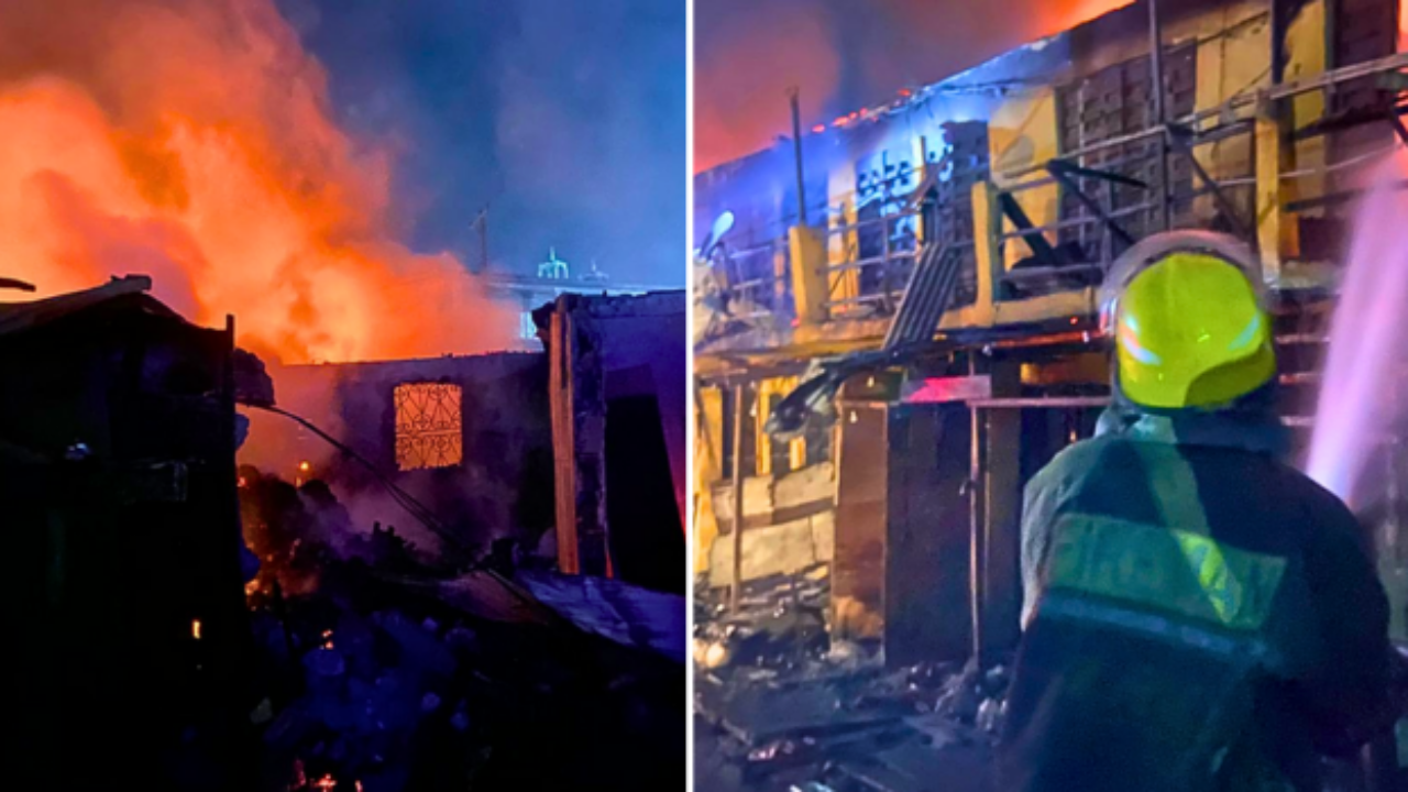 Fire Razes Shopping Complex In Lagos • Channels Television