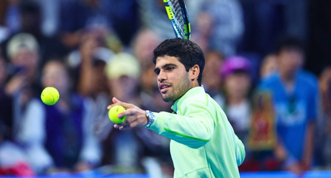 Alcaraz Battles Into Second Round Of Qatar Open