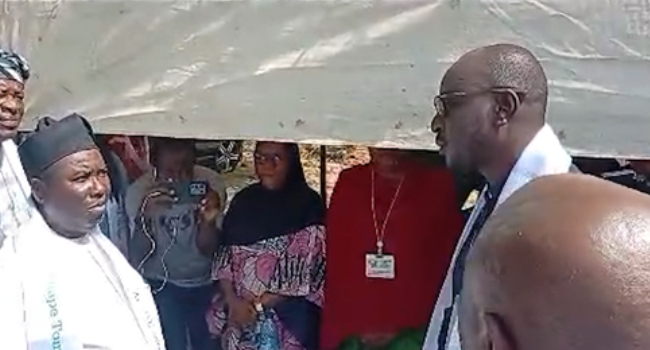 [PHOTOS] INEC Chair Amupitan Inspects Polling Units For Mock Elections In FCT