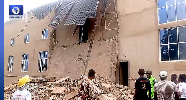 One Feared Trapped As Building Partially Collapses In Ogun