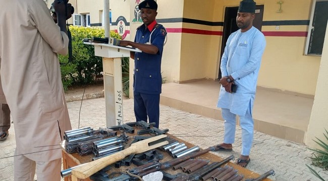 Four Suspects Arrested As NSCDC Busts Illegal Arms Fabricating Factory In Katsina