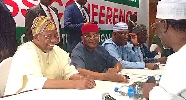 Atiku, Obi, Amaechi, Other Opposition Leaders Hold Joint Press Conference In Abuja