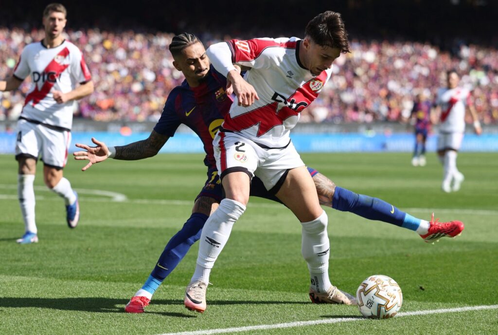 Araujo Heads Barca To Victory Over Rayo Vallecano Araujo Heads Barca To Victory Over Rayo Vallecano