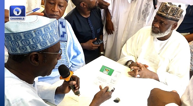 VIDEO: Gawuna Officially Joins ADC, Completes Ward Registration In Kano