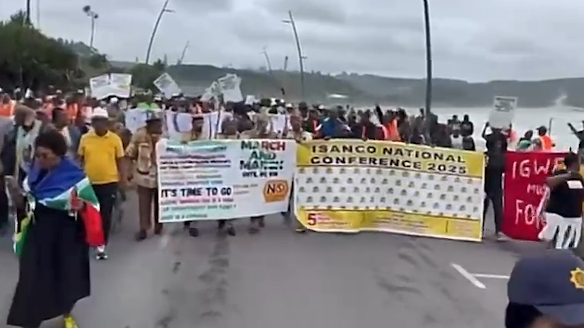 VIDEO: Protest Erupts In South Africa Over Controversial Coronation Of ‘Nigerian King’