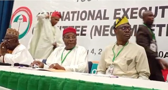 Turaki-Led PDP Holds NEC Meeting, Plans Caretaker Committee Amid Leadership Crisis