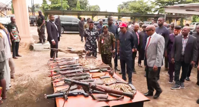 DSS, Others Arrest Suspected Criminals In Enugu, Recover Caches Of Arms DSS, Others Arrest Suspected Criminals In Enugu, Recover Caches Of Arms