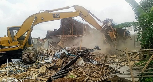 Oyo Govt Destroys Building Used As Hideout By Adelabu’s Sist