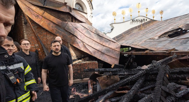 Historic Kyiv Cathedral Engulfed in Flames Following Fatal Russian Attacks