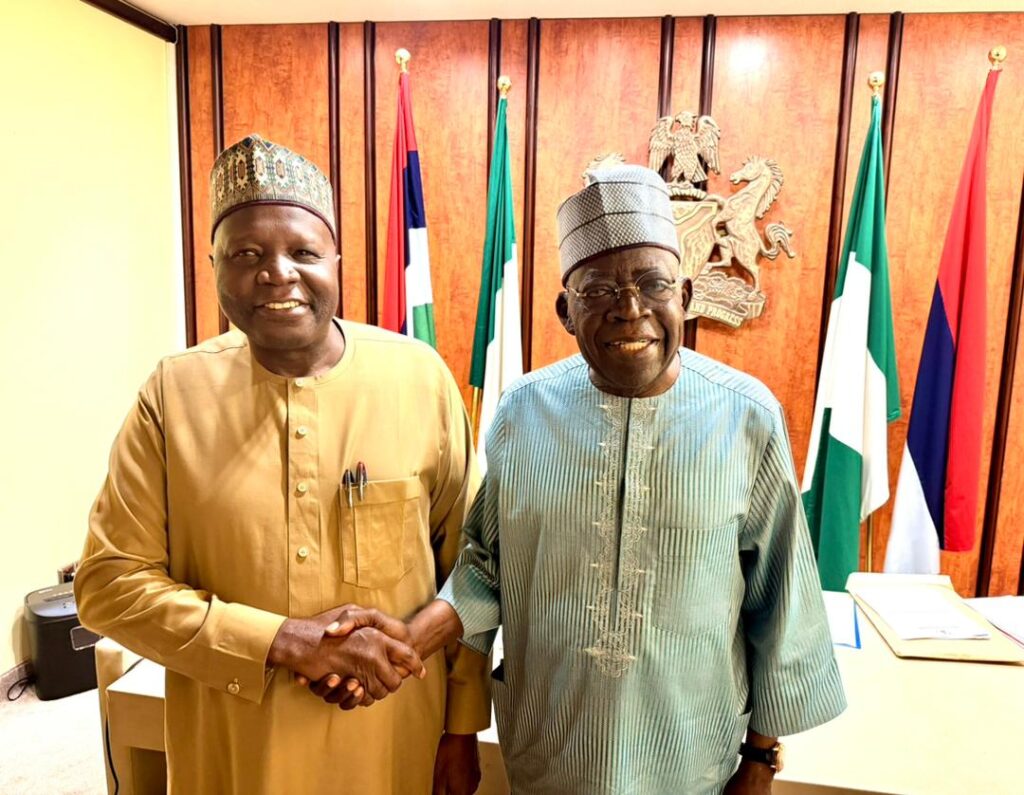 Inuwa Yahaya introduces Gombe APC candidate to Tinubu ahead of 2027 elections