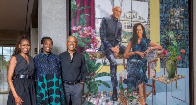 Nigerian Artist Njideka Akunyili-Crosby Paints Joint Portrait Of The Obamas