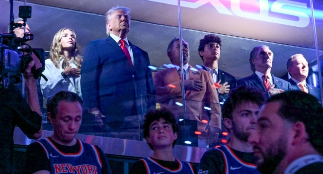 Trump Gets Cold Hometown Welcome At NBA Finals In 