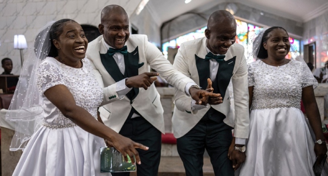 Twinning In Love: Nigerian Couples With The Same Names Tie Knot