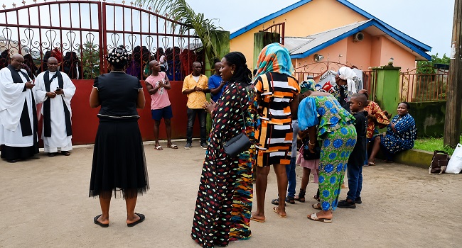 Flood Submerges Church In Rivers, Forces Congregants Outdoors